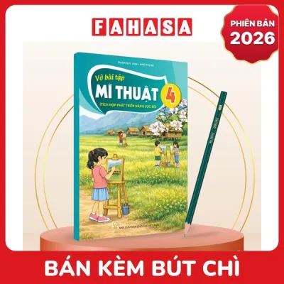 Sách Giáo Khoa Vở Bài Tập Mĩ Thuật 4 (Tích Hợp Phát Triển Năng Lực Số) (Phiên Bản 2026) - Kèm Bút Chì