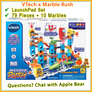 VTech Marble Rush LaunchPad Set Rocket Spacecraft Ship Launch Pad STEAM STEM Run / AppleBear