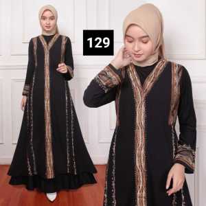 gamis abaya arab turkey long dress jubbah z black jersey ceruty babydoll umroh hitam bordir mute payet swarosky