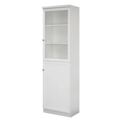 HomePro ตู้โชว์ HELENA 60 ซม. สีขาว แบรนด์ FURDINI