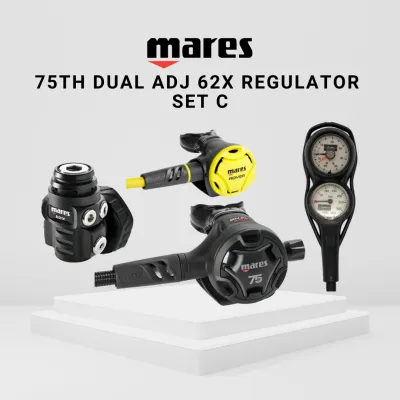[LIMITED EDITION] Mares 75th Anniversary Dual Adj 62x Balanced Regulator for Scuba Diving