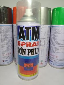 Sơn xịt cầm tay ATM Spray màu A400 nhũ vàng Đồng honda dream phủ bóng/sơn xịt cầm tay hàng Urai Phanich chai 400ml