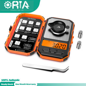 ORIA เครื่องชั่งดิจิตอลขนาดมิลลิกรัม0.001กรัม/ช่วง0.006กรัม-50กรัมที่ถูกต้องมืออาชีพดิจิตอลขนาดมินิขนาดกระเป๋า20กรัมการสอบเทียบน้ำหนักอิเล็กทรอนิกส์สมาร์ทขนาด6หน่วยจอแสดงผล LCD BacklitTareปิดอัตโนมัติสแตนเลส (พร้อมสต็อก)