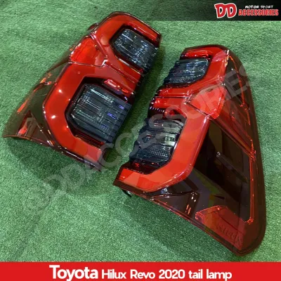 ไฟท้าย Revo 2020 2021 2022 2023 ลายตัวใหม่ล่าสุด ไฟหรี่ เบรค ถอย เป็น LED สีดำแดง สีใหม่ล่าสุด ปี 2015-19 ใส่ได้ (ใส่ Z edition ต้องซื้อสายไฟเพิ่มหลอก ABS)