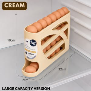 3 Layers Multi Variation Refrigerator Eggs Storage Tray Rack Kitchen Storage Container Set