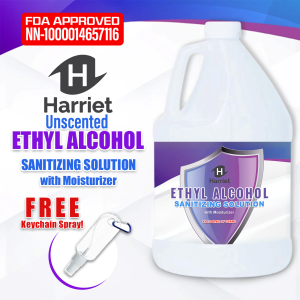 "UNSCENTED" HARRIET ETHYL ALCOHOL - 1 GALLON W/ FREEBIES