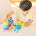 (ของแท้ USA) ของเล่นมอนเตสเซอรี่ หอคอยสีรุ้ง มอนเตสซอรี่ Rainbow Stacker Melissa & Doug Montessori Toy บล๊อคต่อ หลากรุ่น 576 567. 
