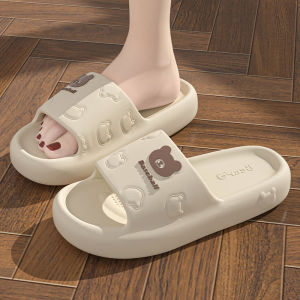 Free Shipping Silent EVA Thick-Soled Slippers Odor-Resistant WomenS Home Anti-Slip Bathroom Summer Sandals 2024 New Model