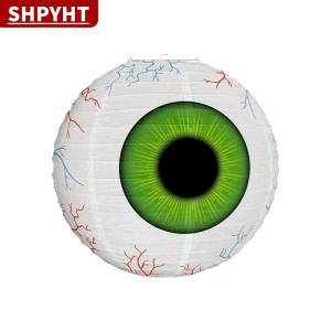 [COD] SHPYHT TOY Halloween Eyeball Lantern Decoration Theme Party Paper Lantern Room Decor Hanging Ornament Festive Holiday Home Party Supplies
