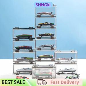 SHNGki 1:64 Diecast Model Car Plastic Display Box Storage Box High-grade With Fasteners Be Connected For Wheel Minigt