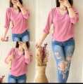 ATASAN WANITA BLOUSE CRINKLE AIRFLOW / PAKAIAN WANITA KEKINIAN. 