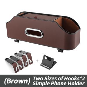 Volkswagen Car Seat Back Storage Box Hanging Bag Multifunctional Backseat Tissue Box With Cup Holder For VW Polo Volkswagen T-cross Tiguan Allspace Golf Scirocco