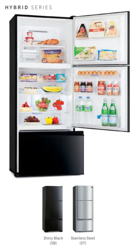 Mitsubishi MR-V50EX Multi Doors Refrigerator 414 Liters Mitsubishi