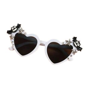 XYAX Nhựa Kính bí ngô hình trái tim Halloween Hài hước Phim hoạt hình Kính cosplay Sự mới lạ Sáng tạo Kính râm hình con dơi Tiệc Halloween