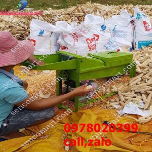 Máy tách hạt ngô sạch đến 99% Máy tẻ ngô mini tự động năng suất cao