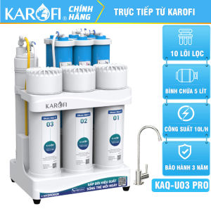 Máy lọc nước RO Karofi KAQ-U03 Pro 10 Lõi MỚI 2025 BẢO HÀNH CHÍNH HÃNG 36 THÁNG