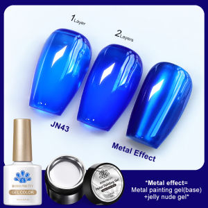 Sinh Ra Khá 10Ml Thạch Khỏa Thân Mờ Gel sơn móng tay nghệ thuật Thiết Lập gương bạc Sơn bán vĩnh viễn móng tay có thể hòa tan làm móng tay nghệ thuật Gel