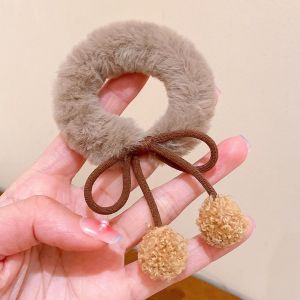 XUECHUANGYING for 17cm Doll Plush Doll Hair Loop Manual Kawaii Labubu Doll Hairband Cartoon Headband Hairband Creative Labubu Doll Accessories Periphery