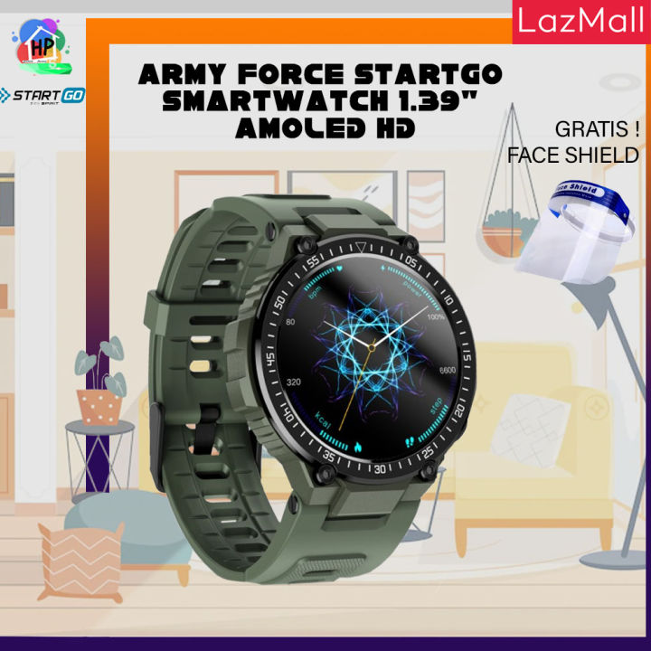 Smart Watch StartGo Army Force AMOLED Inch Smartwatch Garansi