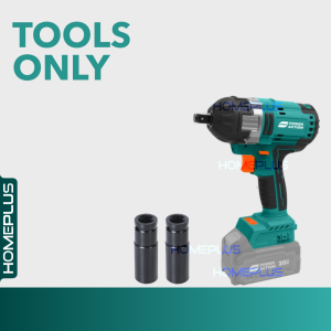 Homeplus Power Action BIW20B 20V Brushless Cordless Impact Wrench Power Tools Driver Mesin Gerudi Penebuk Lubang Dinding Besi Kayu Batteri