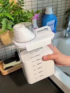 Laundry Detergent Container Pet storage boxes Special storage boxes for containers of household large capacity soap drums canned Organised Everyday Storage Compact Design for Daily Organisation