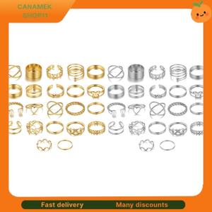 ❣️❣️❣️ 22pcs Set Vintage Hollow Heart Butterfly Rings Set For Women Metal Silver Color Geometric Spiral Shape Ring rendy Jewelry