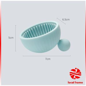 Thaihome ที่ทำความสะอาดแปรงแต่งหน้า ชามซิลิโคนล้างแปรงแต่งหน้า  makeup brush cleaning bowl