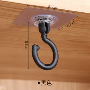 Heavy Duty Adhesive Hook 360° Rotating Ceiling Hook Wall Hanging Hook Door Back Coat Hook [Wholesale]