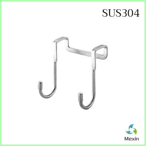 Mexin  ตะขอสแตนเลสแบบคู่ S เหมาะแขวนเพิ่มที่ประตูตู้ผ้า