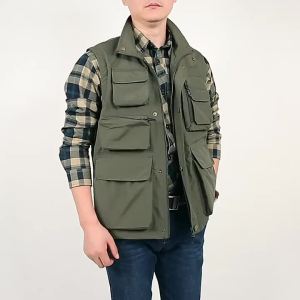 [Legend1] Summer Pockets Men US Tactical Hiking Fishing Vest Mens Photographer Waistcoat Mesh Cargo Camping Climb Jacket Tool Vest