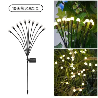 Đèn LED Đom Đóm Cắm Cỏ Năng Lượng Mặt Trời Trang Trí Sân Vườn Chống Nước IP65