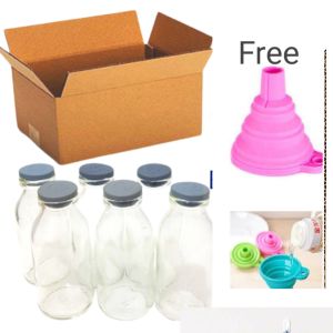 BOTOL KACA 50ML  100 ML + TUTUP  / BOTOL KACA 100ML ASI / SOUVENIR / Botol Dekorasi Kaca Botol Hiasan BK-01