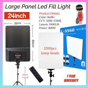 24inch Large Panel Photographic Led Fill Light Studio Light With Tripod Stand For Video Recording Photo Shooting