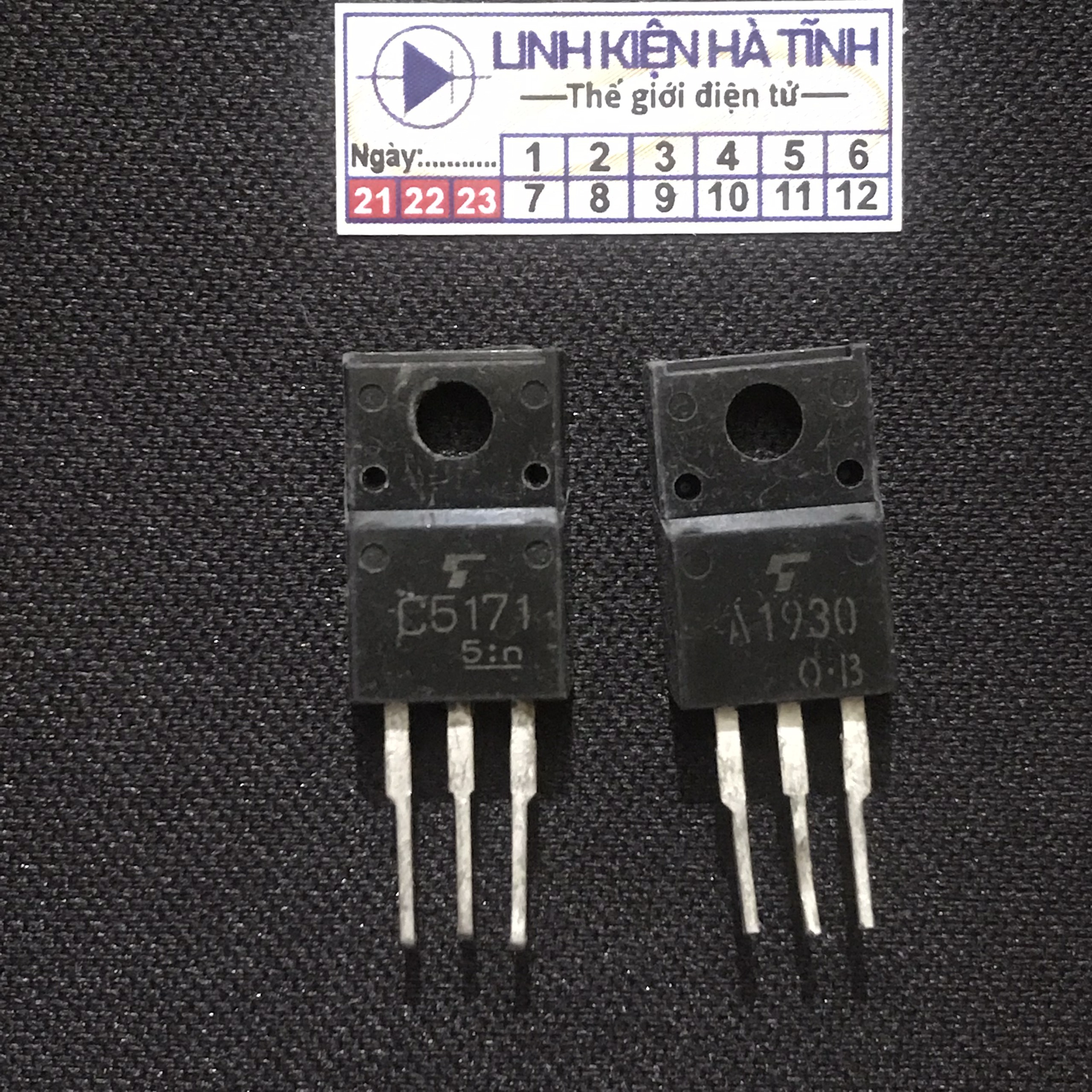 Cặp sò C5171 A1930 2SC5171 2SA1930 sò đệm tháo máy-AH20-AH21