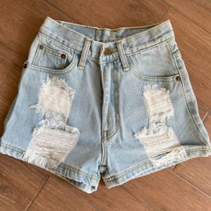 กางเกงยีนส์ขาสั้น ผ้าฟอก  *****มี5สี*****