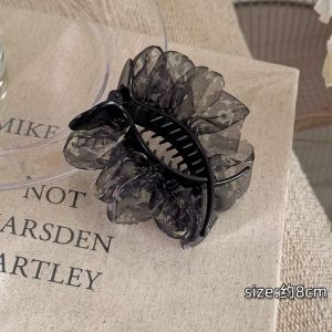 ส่งไว จากไทย กิ๊ฟหนีบผม กิ๊บหนีบผมโทนสีดำผ้าแก้วหรูหรา เครื่องประดับสุดคลาสสิค