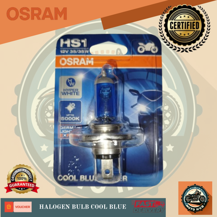 HS1 Halogenscheinwerfer-Lampen 12V 35W – Gelblicht 3000K, 2er Set, Für Auto & Motorrad