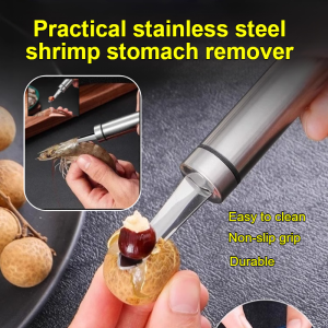 [Ready Stock] Multifunctional Shrimp Peeling Kitchen Gadget Shrimp Thread Remover Stainless Steel Shrimp Back Shrimp Thread Remover