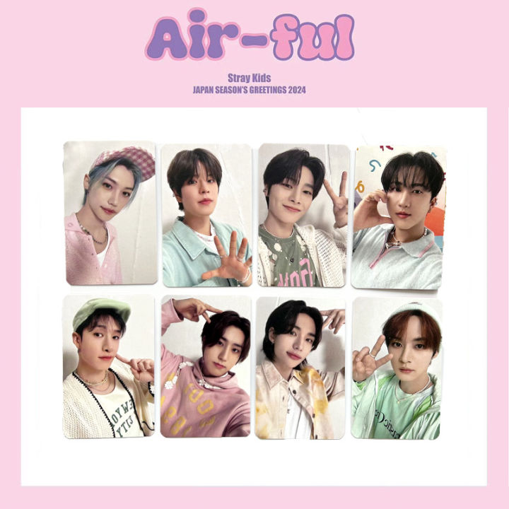 Stray Kids JAPAN SEASON’S GREETINGS 2024 Air-Ful PhotoCards Leeknow ...