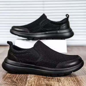 Korean rubber shoes for men breathable casual flat shoes sneaker shoes for men soft shoes fashion slip on shoes for men