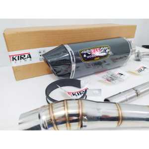 Knalpot Yoshimura R77 Untuk Motor R15 Cbr 150R Vixion Gsx Byson Xabre Mt15 Cb150R Supra GTR Sonic Pulsar Megapro Verza MX King 135 150 180 200 220 New Old Lama Racing
