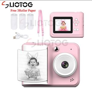 LIOTOG S7 Kid Mini Digital Camera Instant Print Photo Camera Children Thermal Printer for Christmas Gift Toys 32G Memory Card