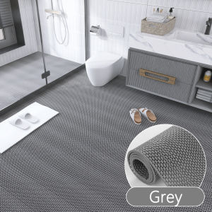 PVC Non-slip Floor Mat bath mat anti slip bathroom floor mat quick dry shower mat with hole water drain rubber waterproof absorbent matting anti-bacterial mildew resistant eco-friendly extra long supplies for kitchen toilet balcony swimming pool corridor