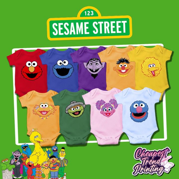 Sesame Street Custom Baby Onesie | Lazada PH