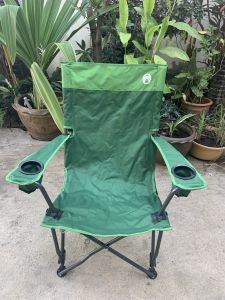 สินค้าพร้อมส่ง เก้าอี้แคมป์ปิ้ง เก้าอี้สนาม เก้าอี้โคลแมน Coleman Hight back Relax สีเขียว