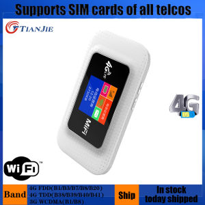 4G Router WiFi Sim Card Pocket Wifi CAT4 150M Wi-Fi Wireless Modem LTE FDD/TDD Network Access Unlock Mobile pocket hotspot portable