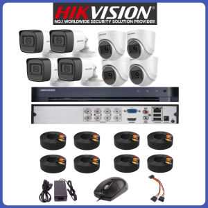 Hikvision CCTV Camera 1080P HD 8Camera CCTV Package Set TVI-8CH4D4B-2MP-Eco IR Night Vision Waterproof Complete CCTV Kit