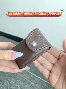 Foldable Bifocal Reading Glasses with Case for Men and Women +100 to +400 Farsighted Glasses
