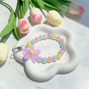 MT - TELEPON LANYARD PORTABEL INS HANDMADE MANIK-MANIK KRISTAL LANYARD PERGELANGAN TANGAN KABEL WARNA-WARNI FASHION WANITA