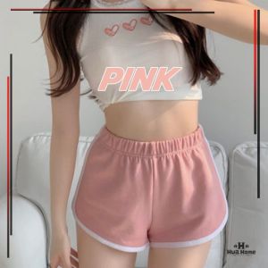 กางเกงกีฬาขาสั้น กางเกงสามจุด กางเกงผู้หญิง ขากว้าง มีหลายสีให้เลือก ผ้าระบายอากาศได้ดี ในใส่สบายไม่โป๊